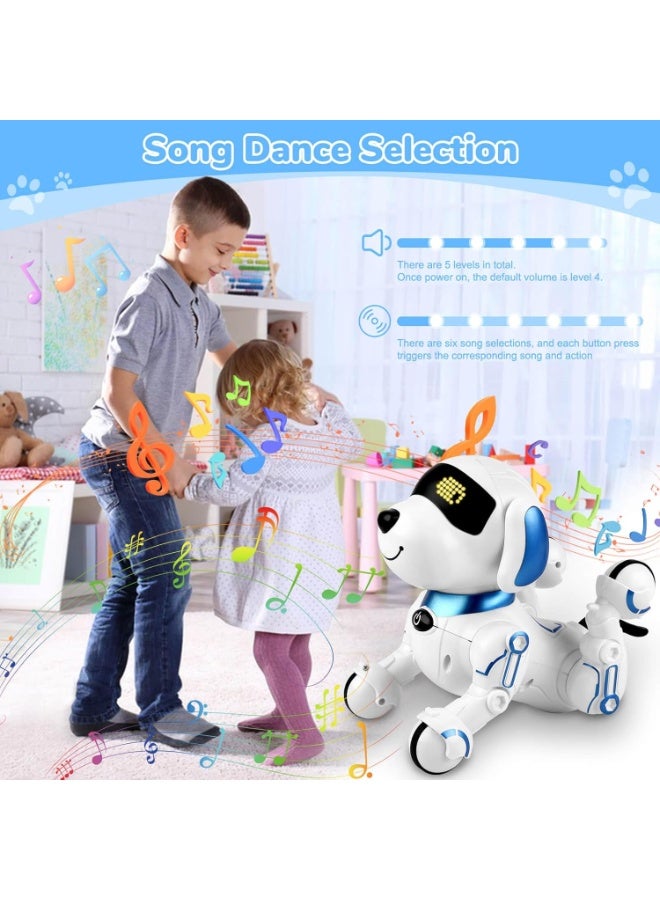 Robot Dog Toys for Kids 8 9 10 11 12, Remote Control Dogs, Robot Dog for Kids 8-12, Pet Robotic, Electric Dog Toy, Robotic Dogs, Toys for 5 6 7 8 9 10 11 12 Years Old Boys Girls, Blue, Y878 - Image 2